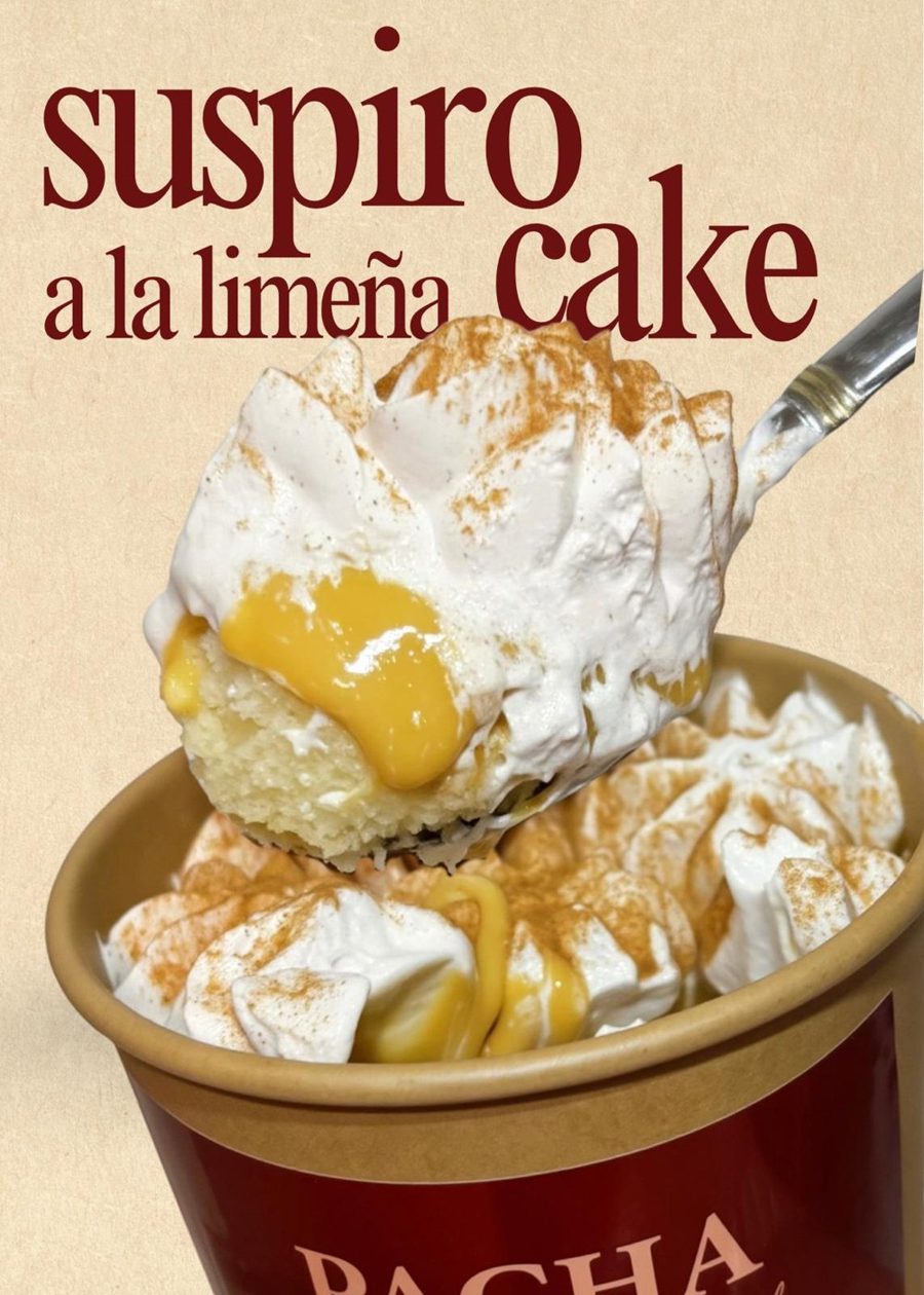 Suspiro a la limeña with meringue and cinnamon